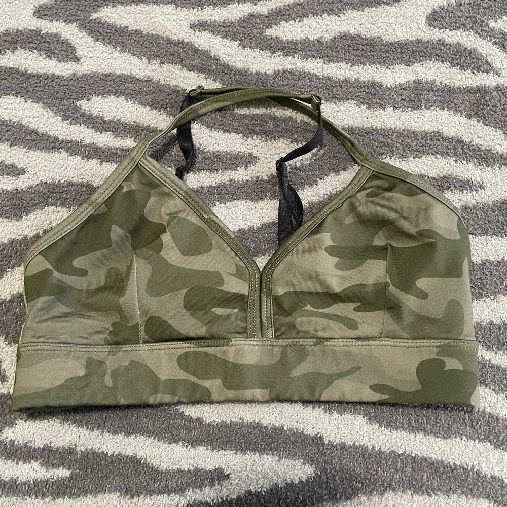Camo sports bra